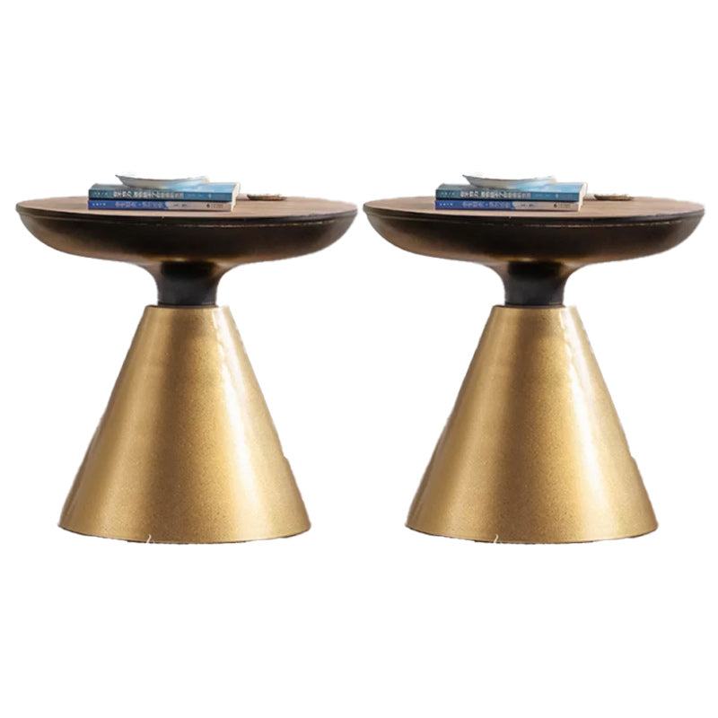 French Country Corner Table Pedestal Round Accent Side Table