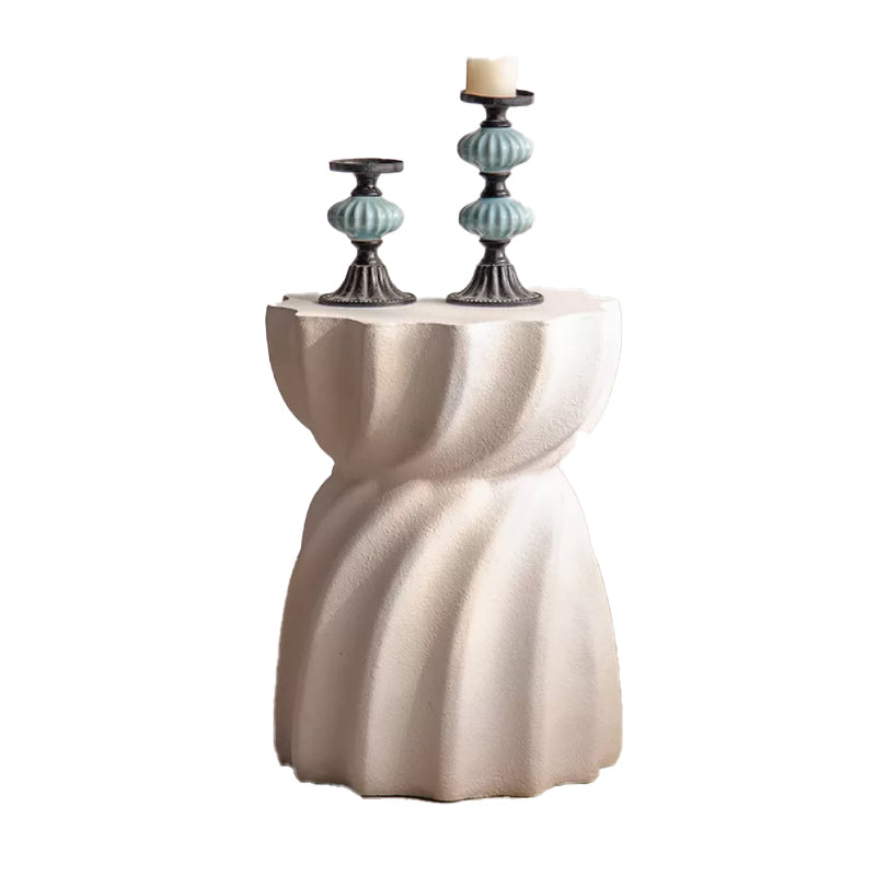 French Country Corner Table Pedestal Round Accent Side Table