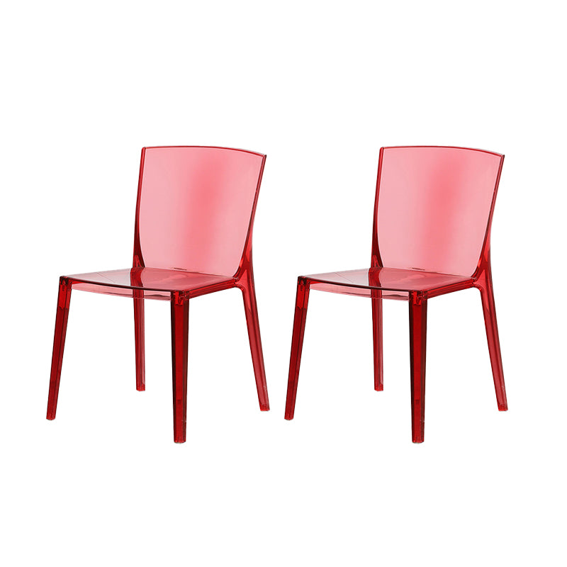 Modern Style Side Chair Plastic Side Dining Chair for Home Use