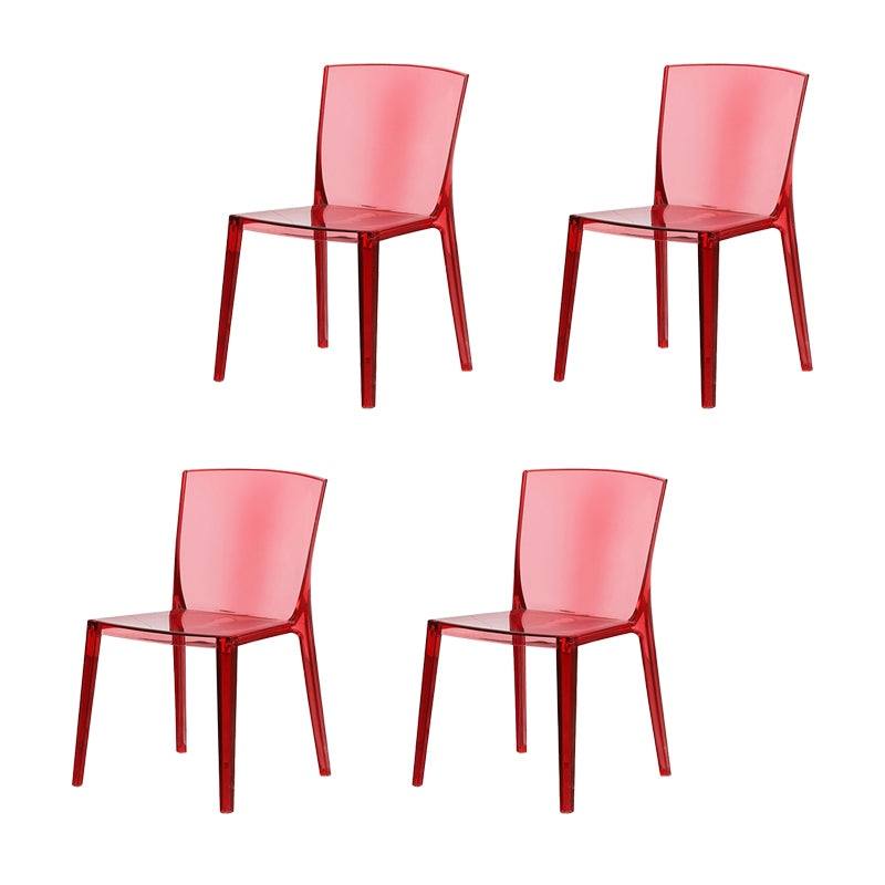 Modern Style Side Chair Plastic Side Dining Chair for Home Use