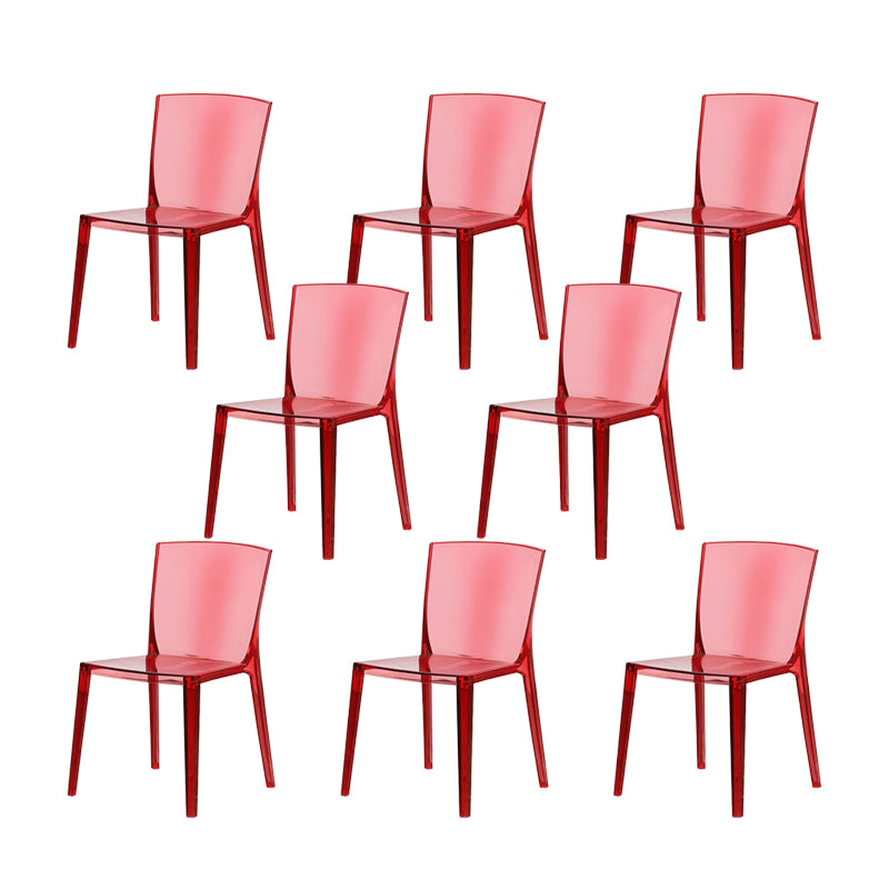 Modern Style Side Chair Plastic Side Dining Chair for Home Use