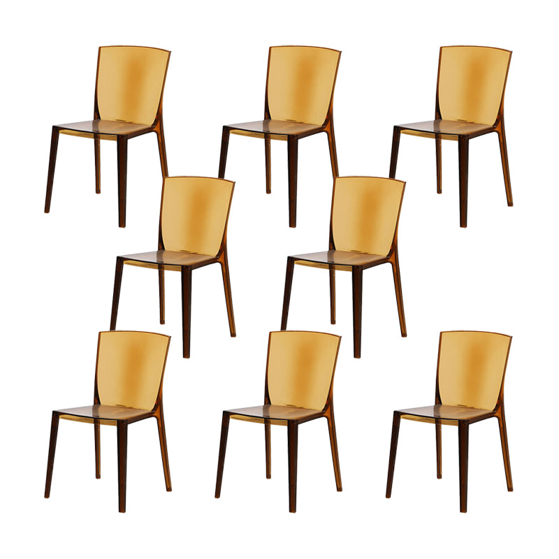Modern Style Side Chair Plastic Side Dining Chair for Home Use