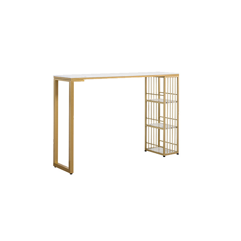 Modern Style Rectangle Bar Table Storable Table for Living Room