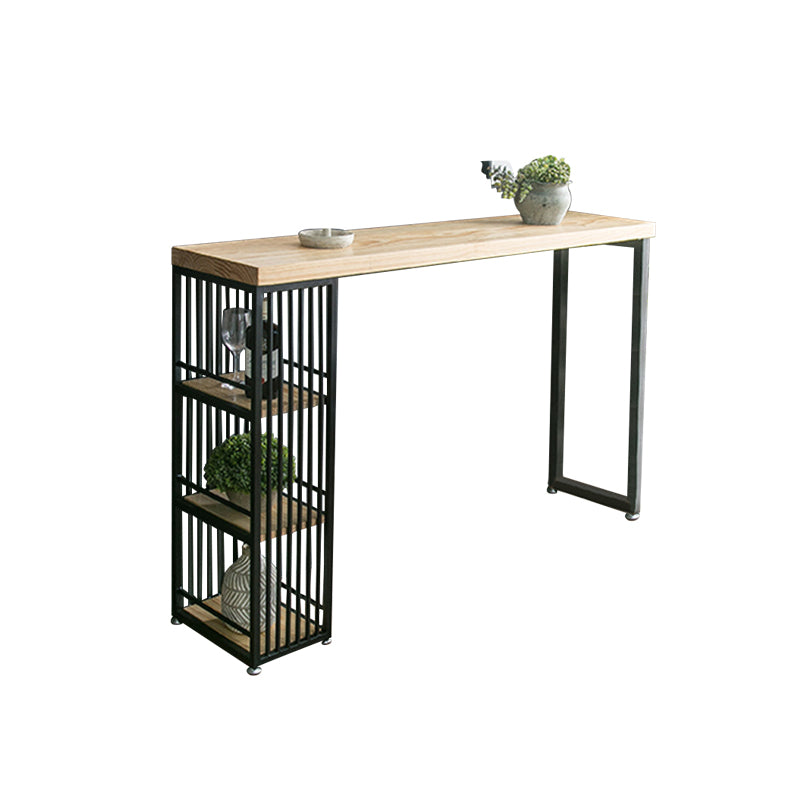 Modern Style Rectangle Bar Table Storable Table for Living Room