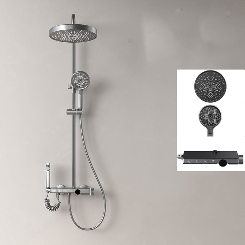 Modern Shower System Adjustable Spray Pattern Shower Head Combo