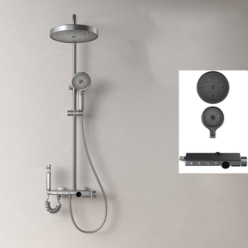 Modern Shower System Adjustable Spray Pattern Shower Head Combo