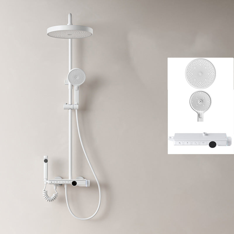 Modern Shower System Adjustable Spray Pattern Shower Head Combo