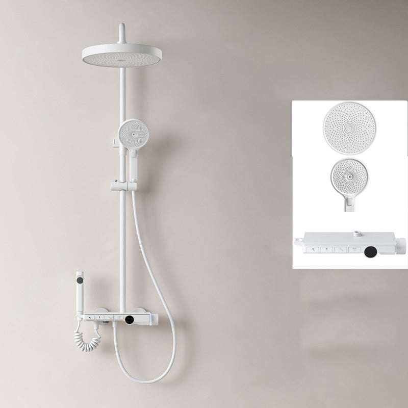 Modern Shower System Adjustable Spray Pattern Shower Head Combo