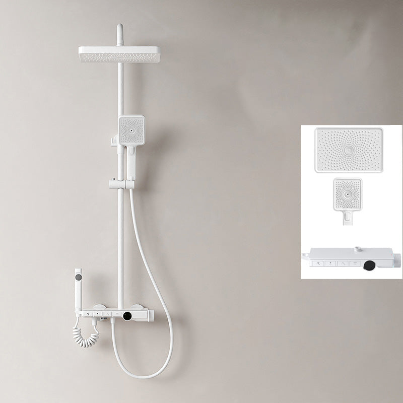 Modern Shower System Adjustable Spray Pattern Shower Head Combo