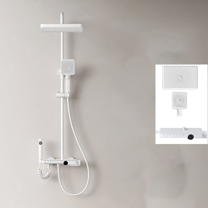 Modern Shower System Adjustable Spray Pattern Shower Head Combo