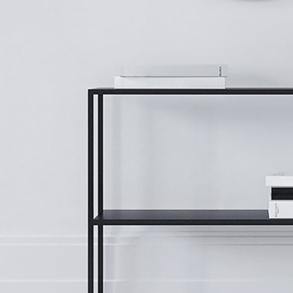 Contemporary Style Console Table Rectangle Metal Accent Table