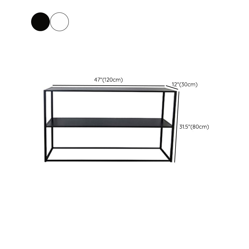 Contemporary Style Console Table Rectangle Metal Accent Table