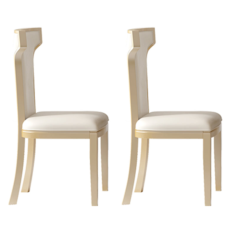 Contemporary 1/2/5/7 Pieces Furniture Round Stone Dining Set in White