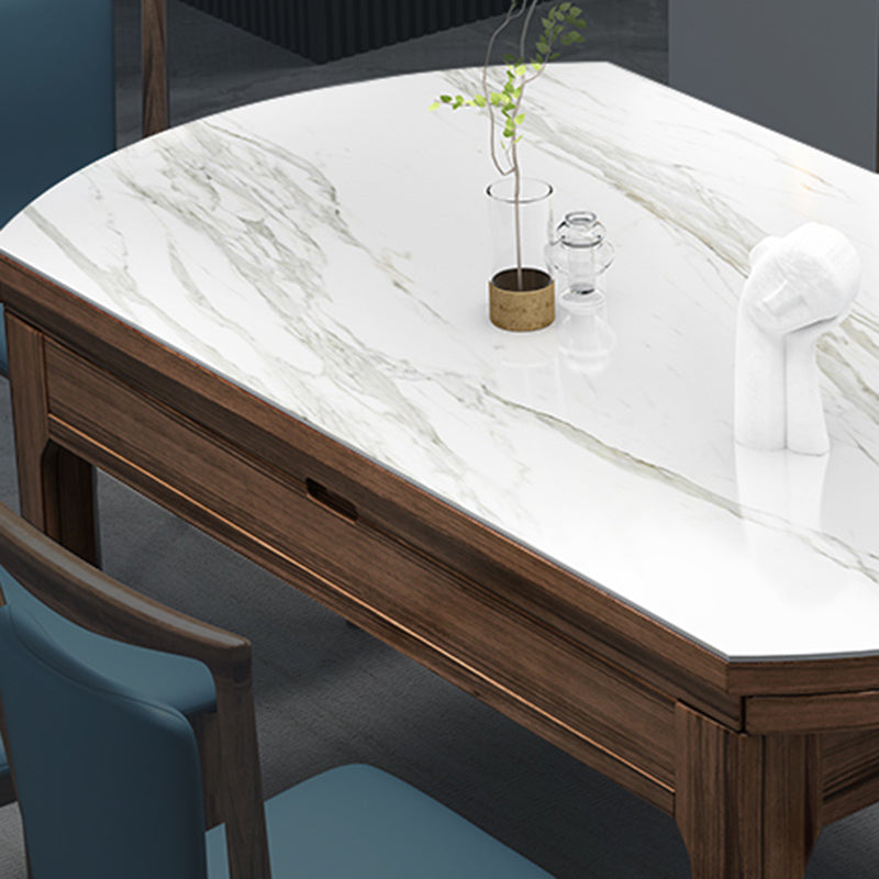 Contemporary 1/2/7 Pieces Furniture Round Stone Dining Set for Restaurant