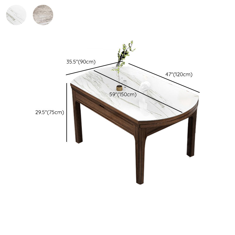 Contemporary 1/2/7 Pieces Furniture Round Stone Dining Set for Restaurant