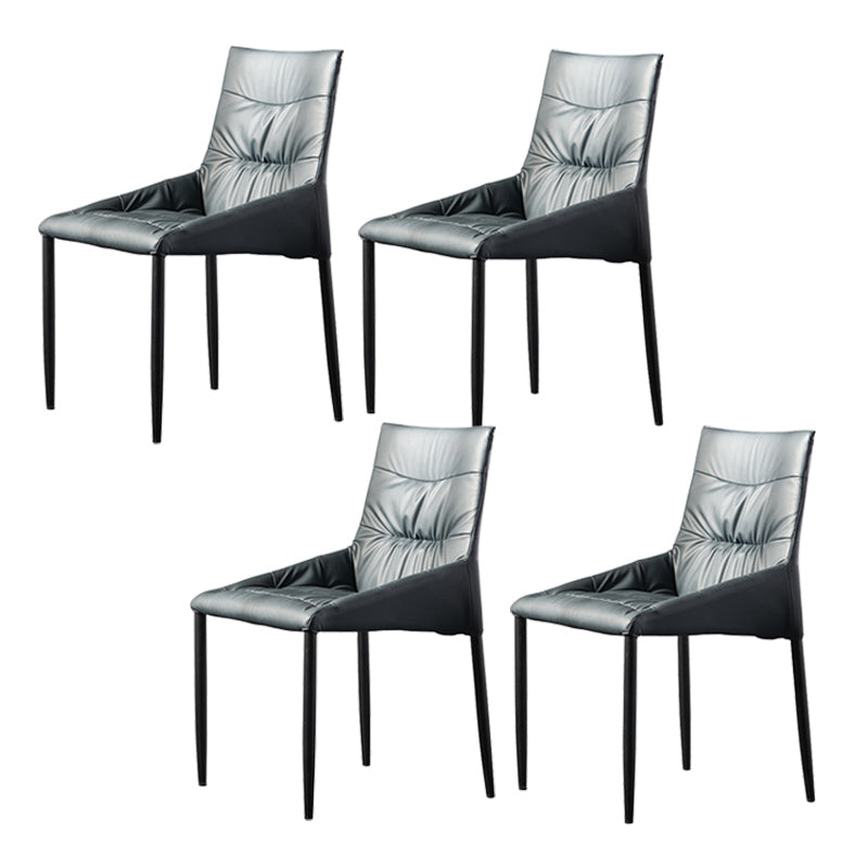 Contemporary 1/4/5 Pieces Dining Room Set Stone Rectangle Furniture in Black