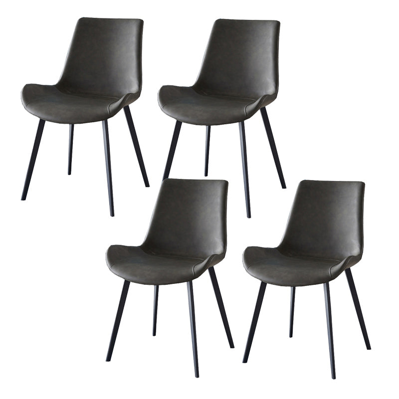 Contemporary 1/4/5 Pieces Dining Room Set Stone Rectangle Furniture in Black