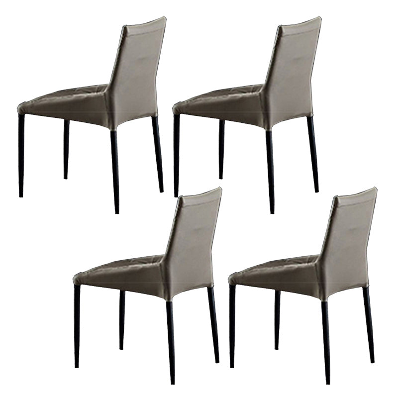 Contemporary 1/4/5 Pieces Dining Room Set Stone Rectangle Furniture in Black