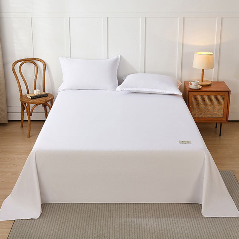 Bed Sheet Solid Color Breathable Skin-friendly Non-pilling Bed Sheet Set