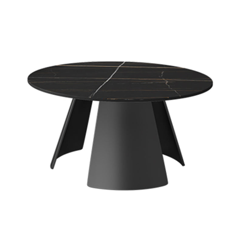 Modern Slate Coffee Table Round Bunching Coffee Table Sets for Living Room