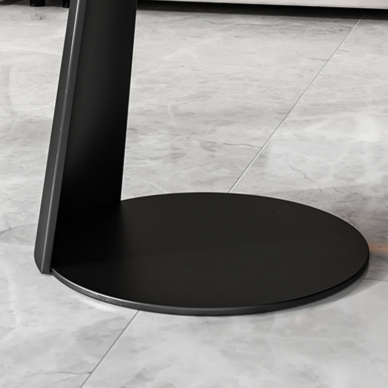 Modern Slate Coffee Table Round Bunching Coffee Table Sets for Living Room