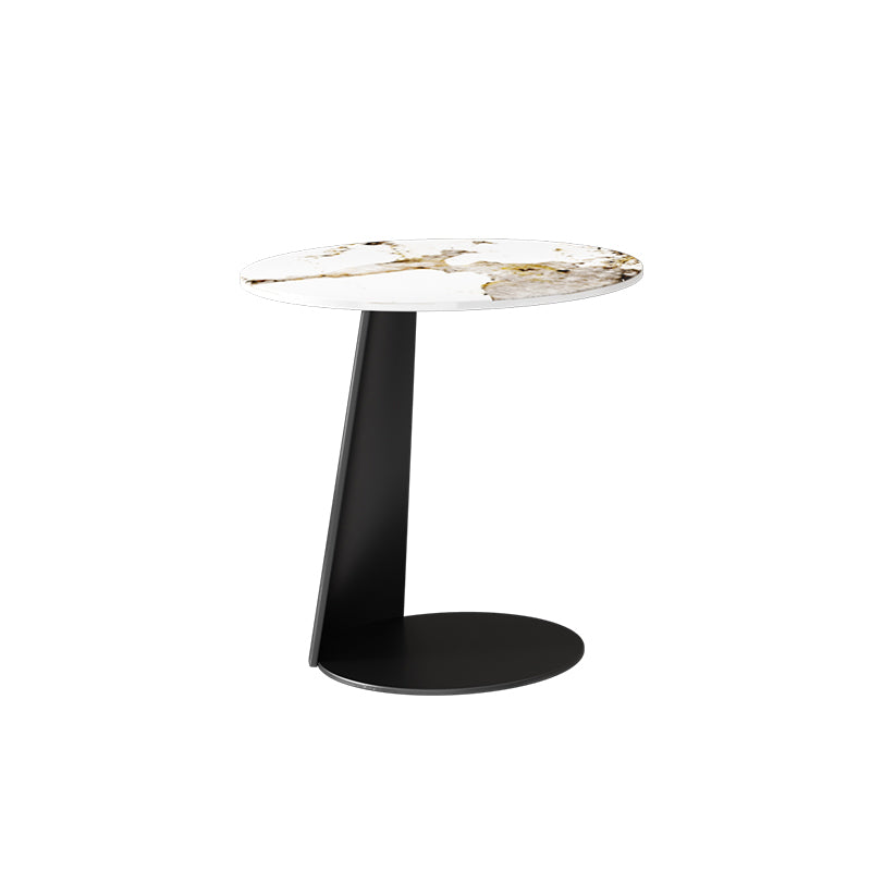 Modern Slate Coffee Table Round Bunching Coffee Table Sets for Living Room