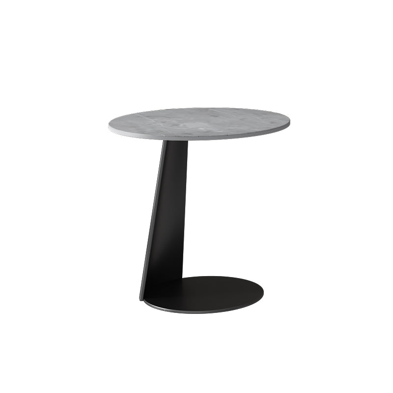 Modern Slate Coffee Table Round Bunching Coffee Table Sets for Living Room