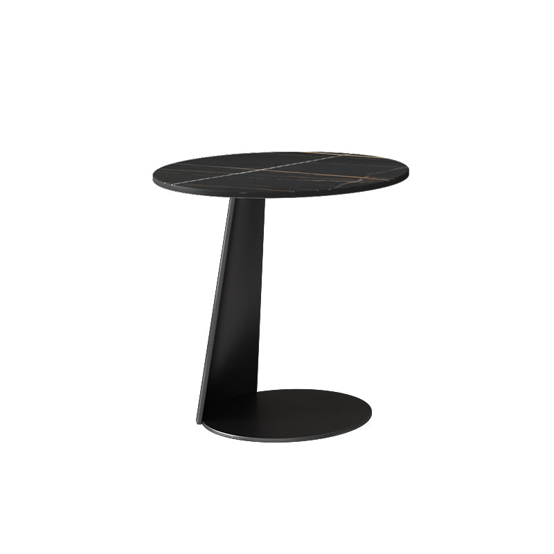Modern Slate Coffee Table Round Bunching Coffee Table Sets for Living Room