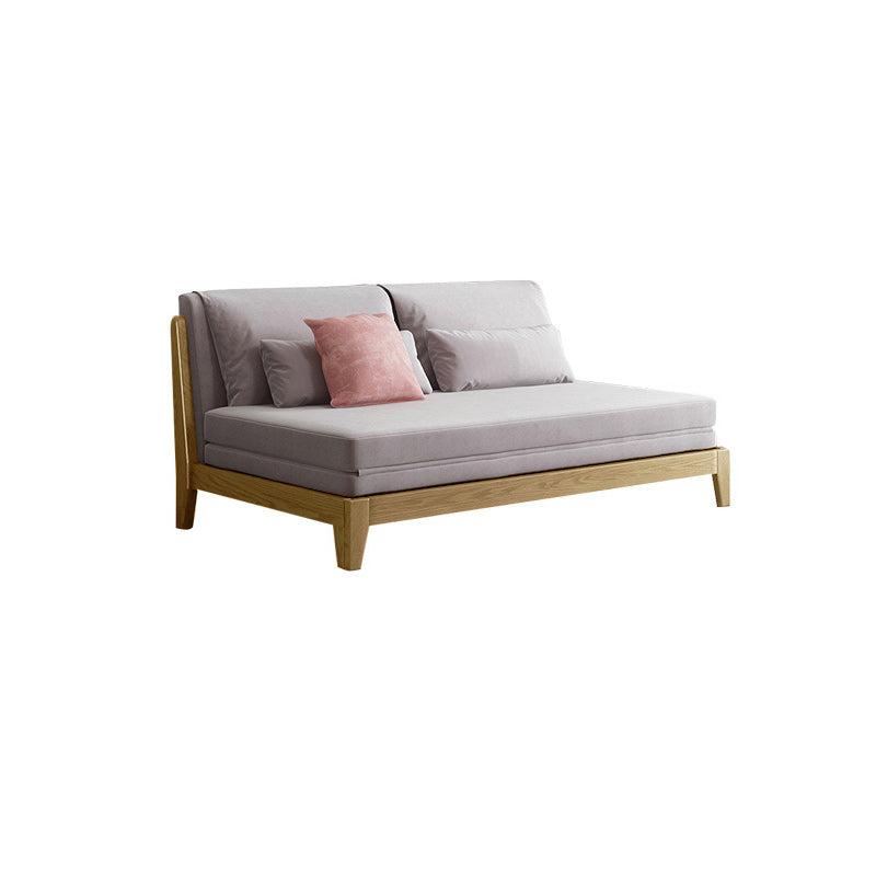 Scandinavian Armless Futon Sleeper Sofa Foldable Futon and Mattress