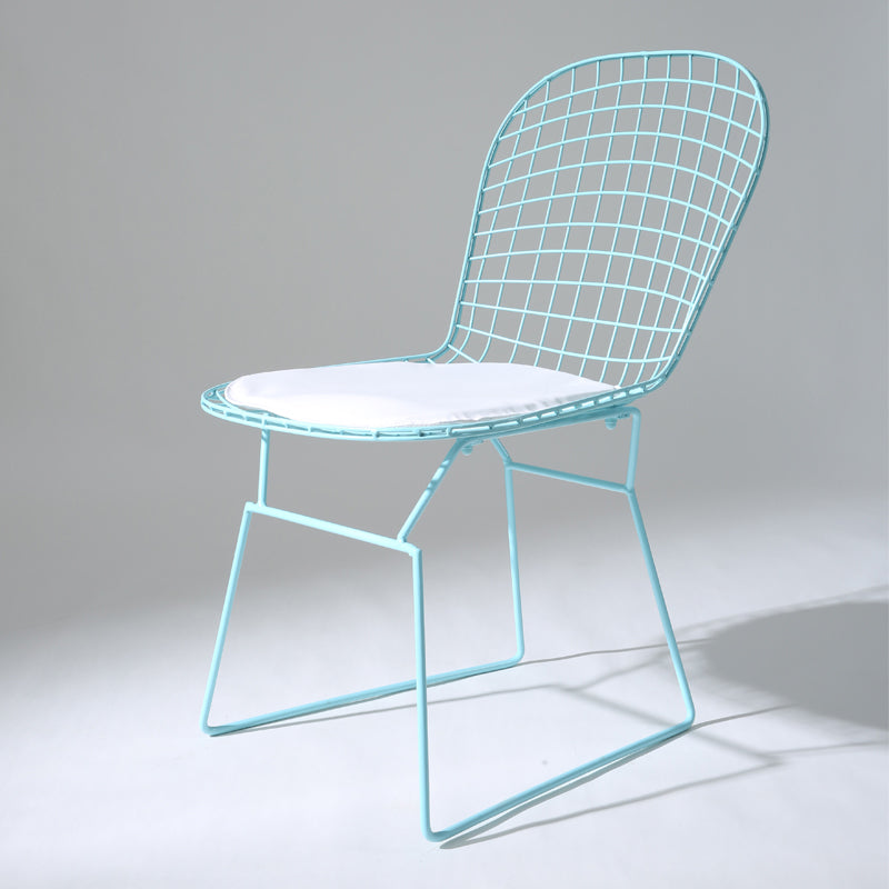 Metal Stacking Outdoors Modern Dining Chairs Patio Dining Chair