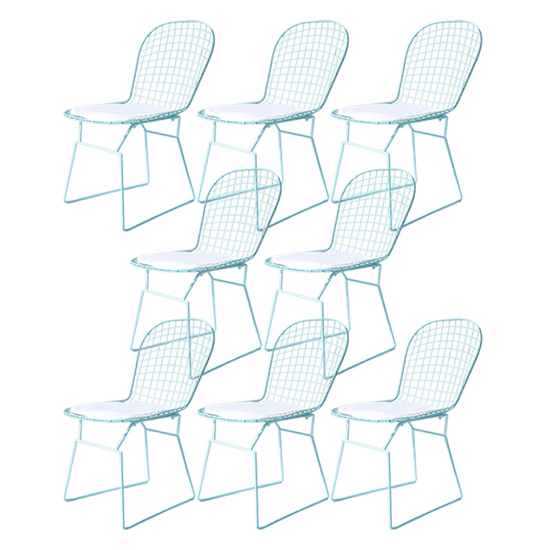 Metal Stacking Outdoors Modern Dining Chairs Patio Dining Chair