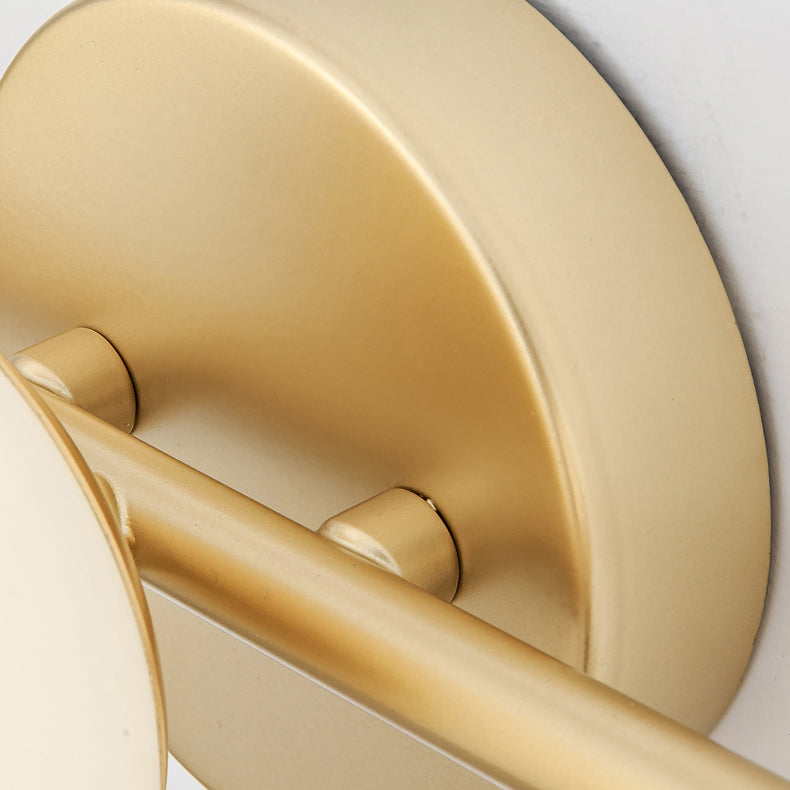 Contemporary Vanity Lighting Orb Glass Wall Light Fixture for Bathroom