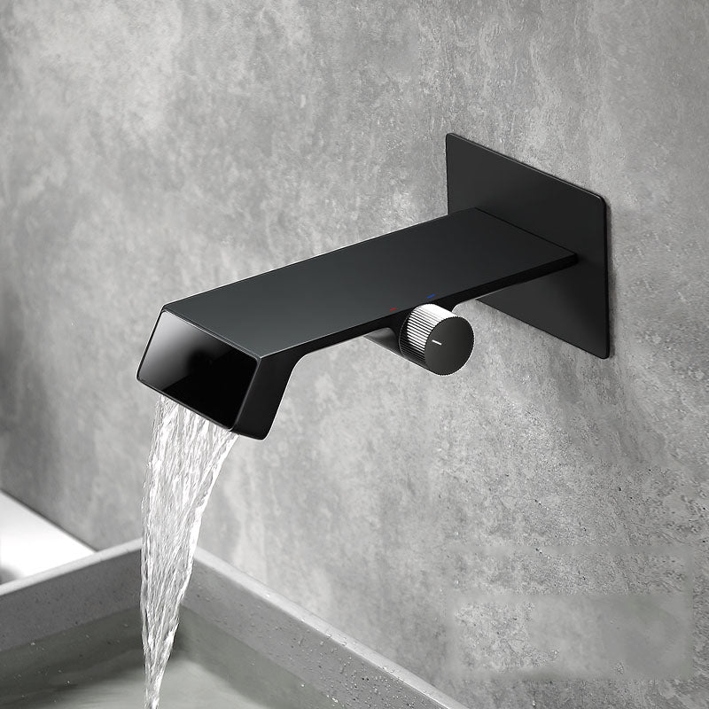 Modern Bathtub Faucet Wall-mounted Brass Digital Display Bathtub Faucet