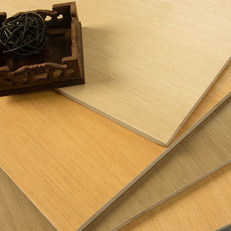 Modern Style Floor Tile Solid Color Straight Edge Wooden Effect Square Floor Tile