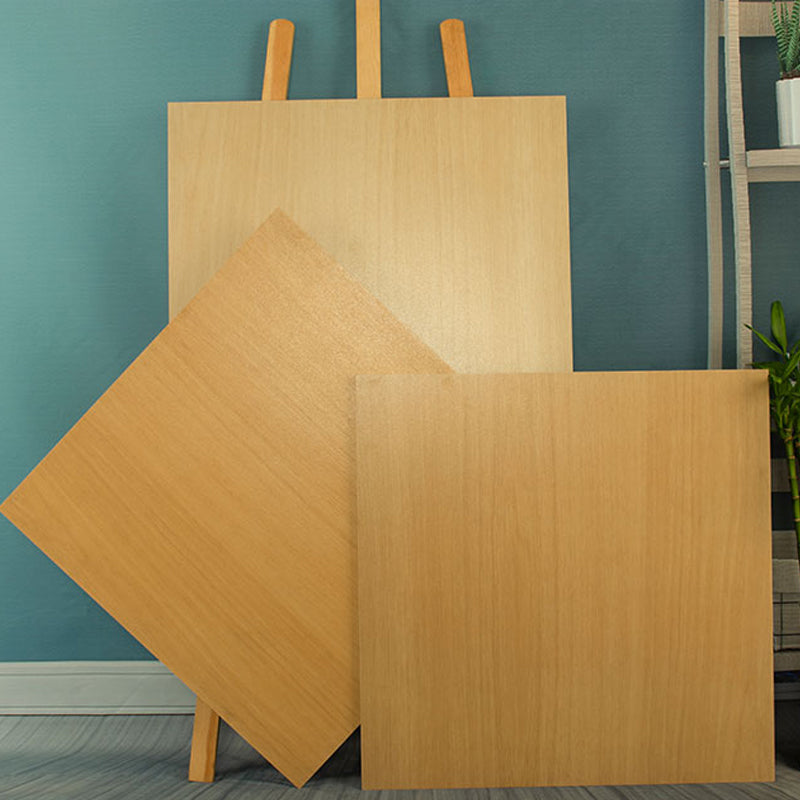 Modern Style Floor Tile Solid Color Straight Edge Wooden Effect Square Floor Tile