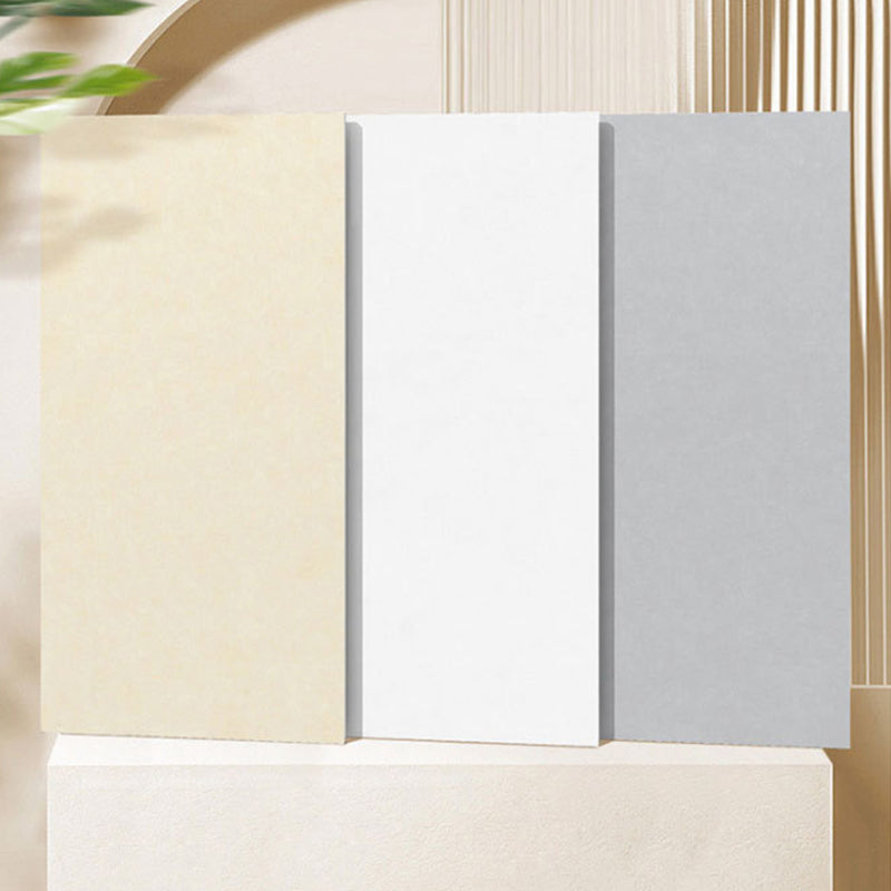 Modern Style Wall Tile Pure Color Straight Edge Rectangle Waterproof Wall Tile