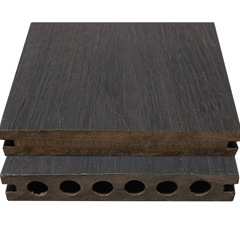 Modern Side Trim Piece Engineered Wire brushed Hardwood Deck Tiles