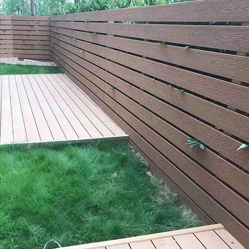 Modern Side Trim Piece Engineered Wire brushed Hardwood Deck Tiles