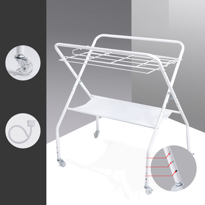 Portable Changing Table in White, Modern Baby Changing Table with Changing Pad