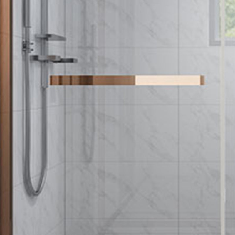 Single Sliding Semi-Frameless Shower Doors Tempered Clear Shower Door