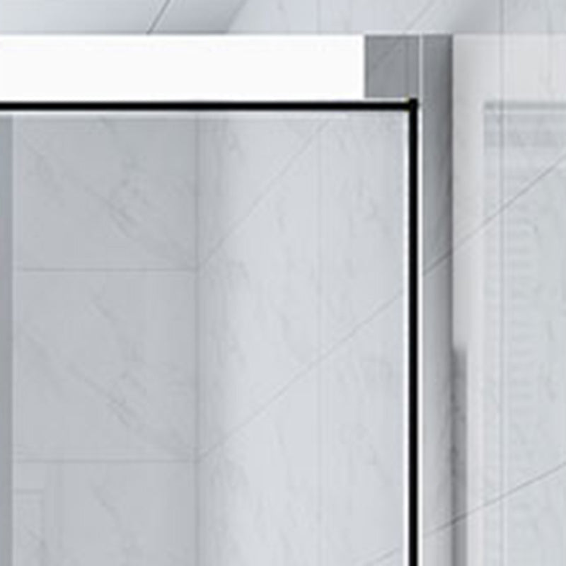 Single Sliding Semi-Frameless Shower Doors Tempered Clear Shower Door