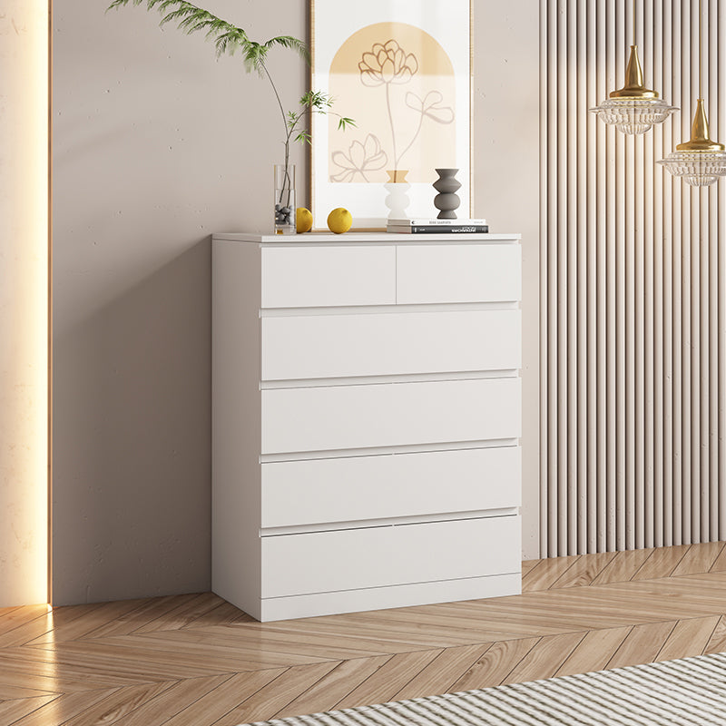 Contemporary Dresser Wooden Storage Chest Dresser with 6 Drawers