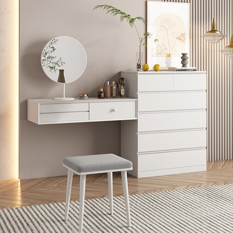 Contemporary Dresser Wooden Storage Chest Dresser with 6 Drawers