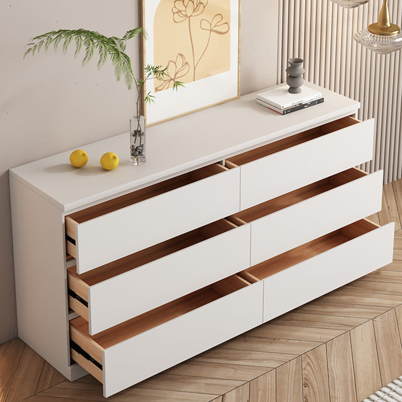 Contemporary Dresser Wooden Storage Chest Dresser with 6 Drawers