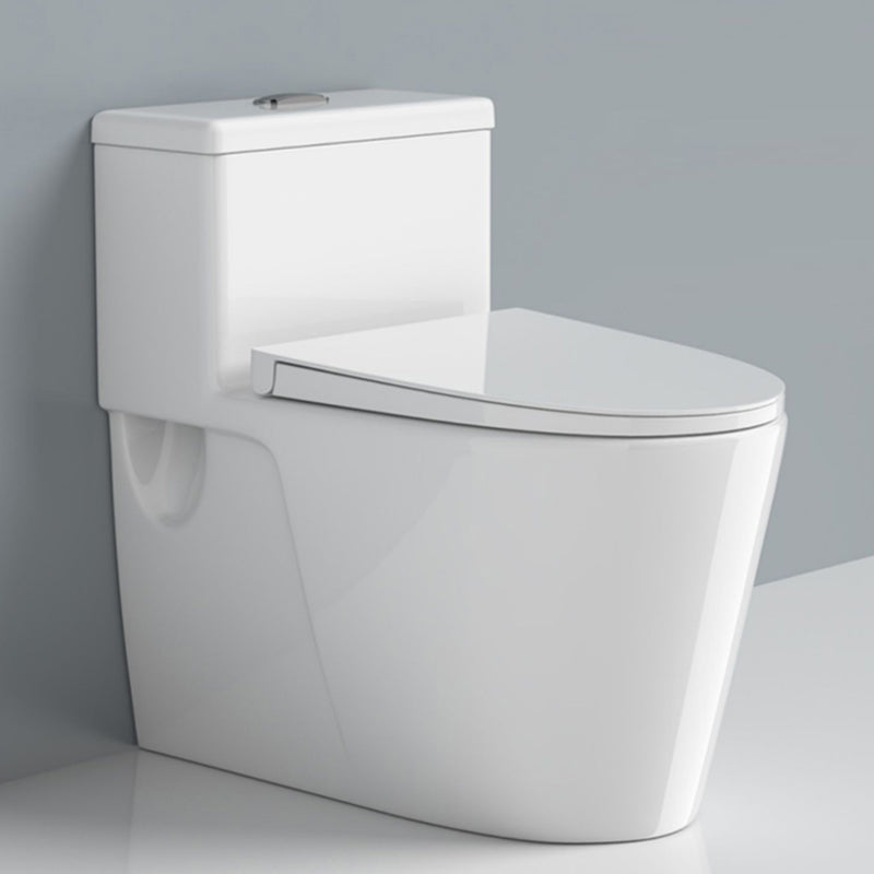 Modern Floor Mount Toilet Slow Close Seat Included Toilet Bowl for Washroom