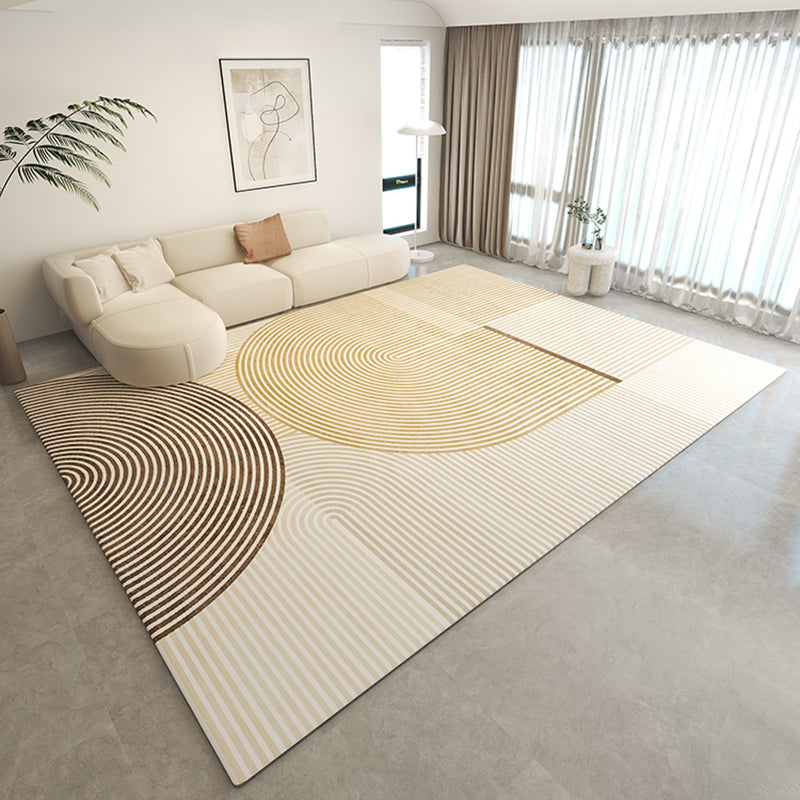 Contemporary Area Rug Contrast Striped Rectangle Indoor Rug Adults Stain Resistant Carpet