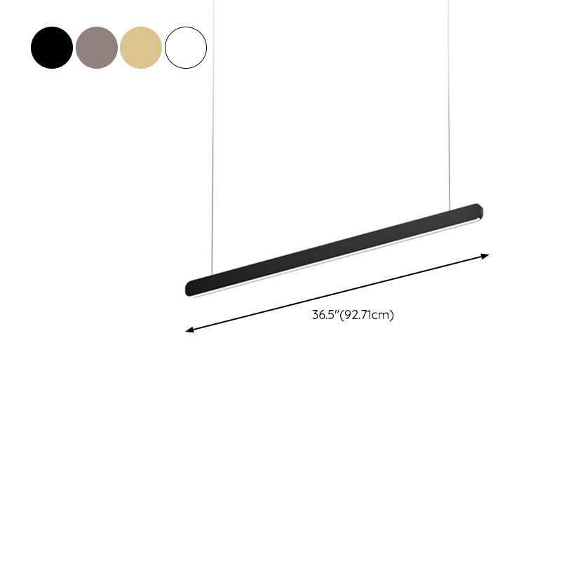 Metal Ceiling Pendant Light Modern Linear Shape Island Lighting Ideas for Kitchen