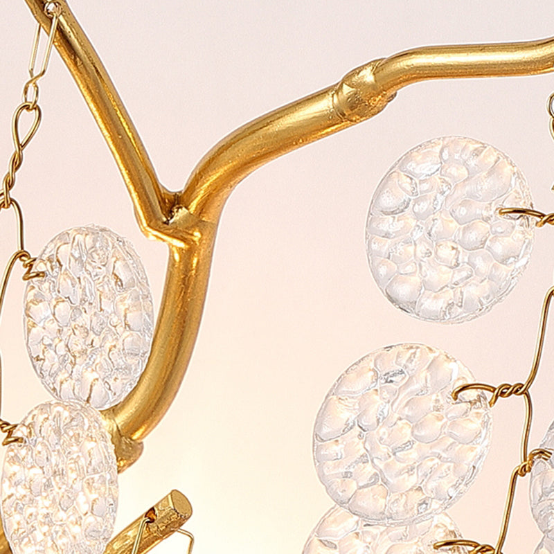 Glass Unique Shape Wall Lighting Modern Style 3 Lights Wall Light Sconce in Gold