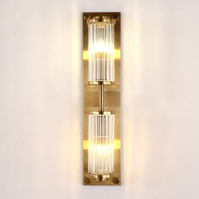 Metal and Crystal Wall Mounted Fixture Post Modern 1 / 2 - Light Wall Sconce