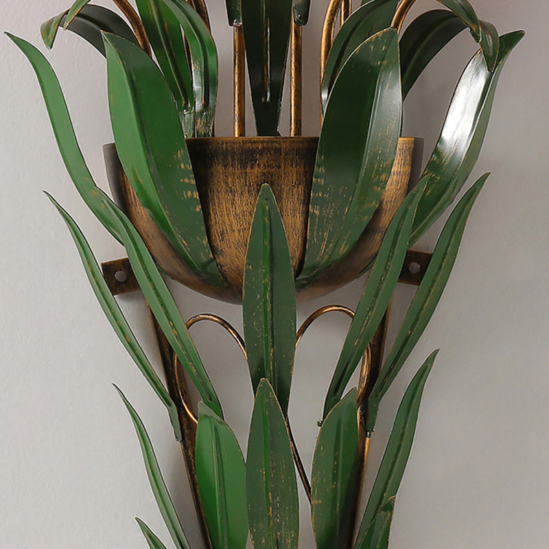 Modern Style Wall Lamp Flower Shape Wall Mount Lamp with Glass Shade for Bedroom